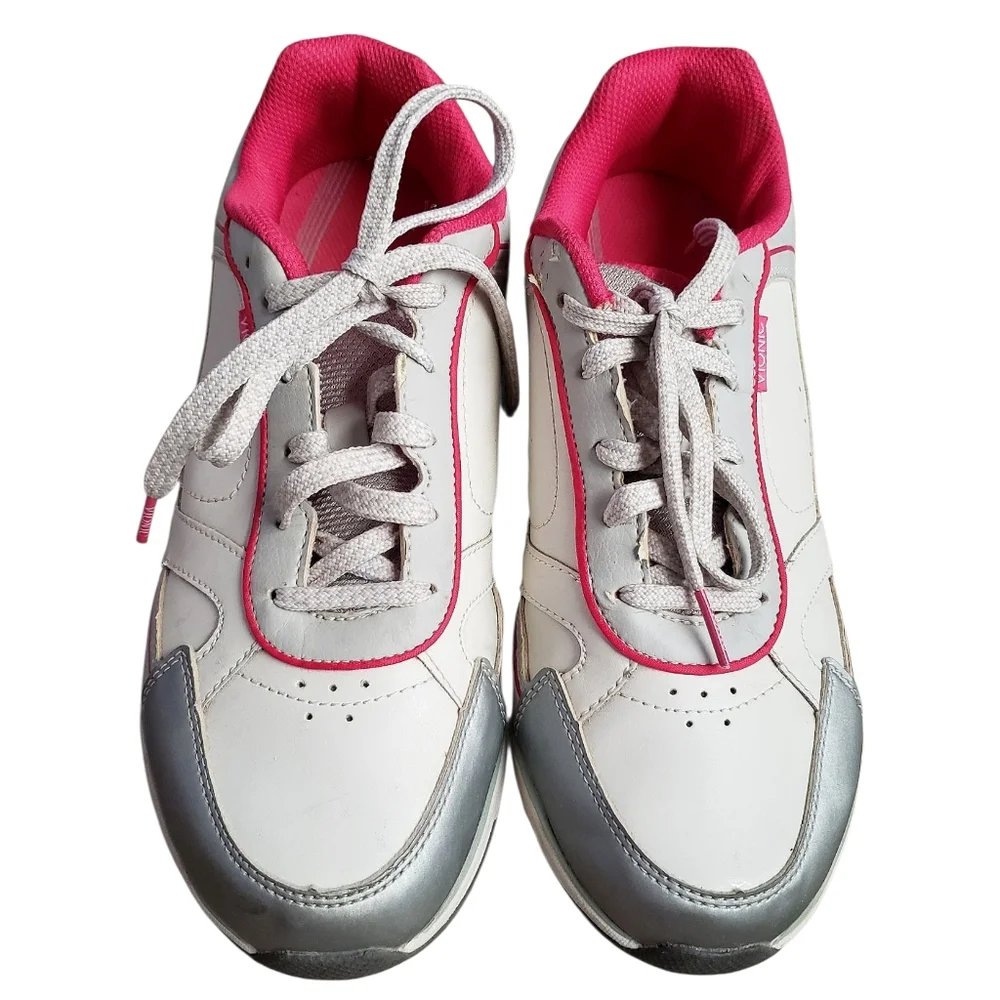 Vionic Sneakers Women's 7.5 Pink Gray Zen Walker Orthaheel Athletic Walk Shoes